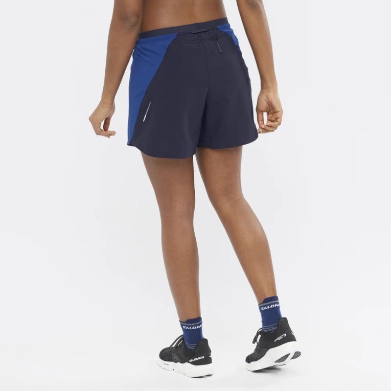 Salomon Cross 5'' Women's Running Shorts Blue | CA 42G7